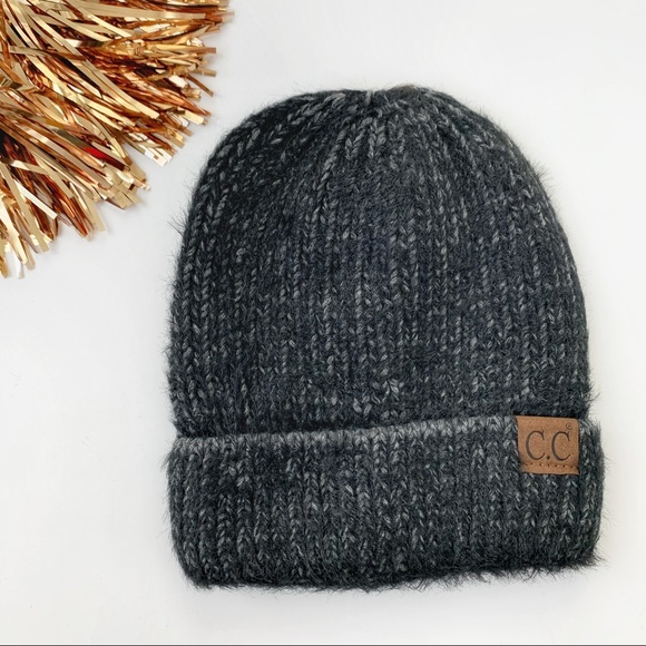 Fuzzy Soft Beanie - Black - Picture 6 of 6